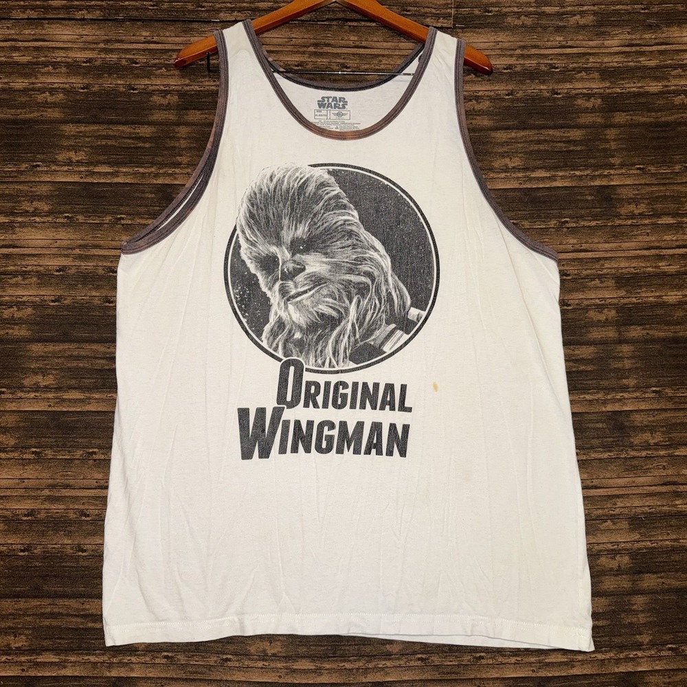 2018 Star Wars Chewbacca Original Wingman Tee Officially Licensed Tank Size XL